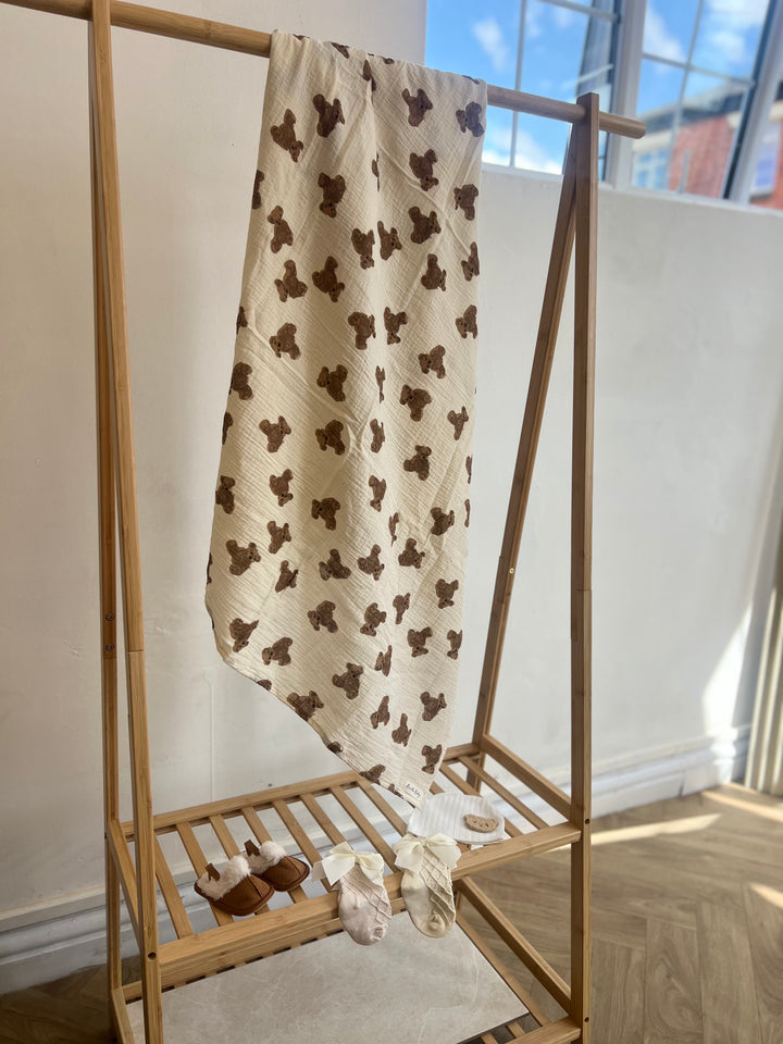 Bear Muslin Blanket