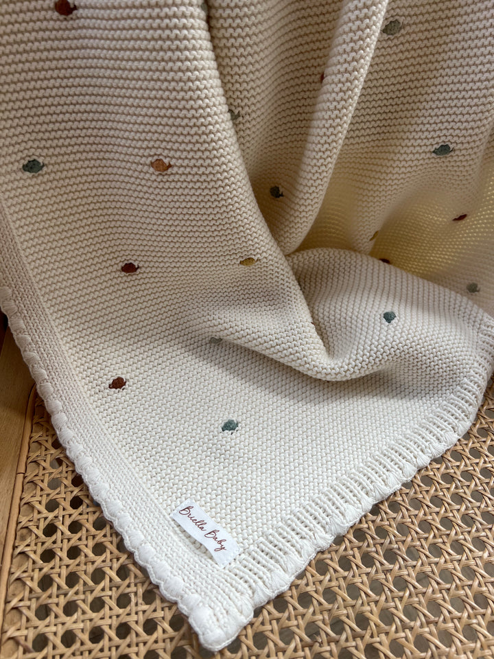 Briella Baby Bobble Knit Blanket