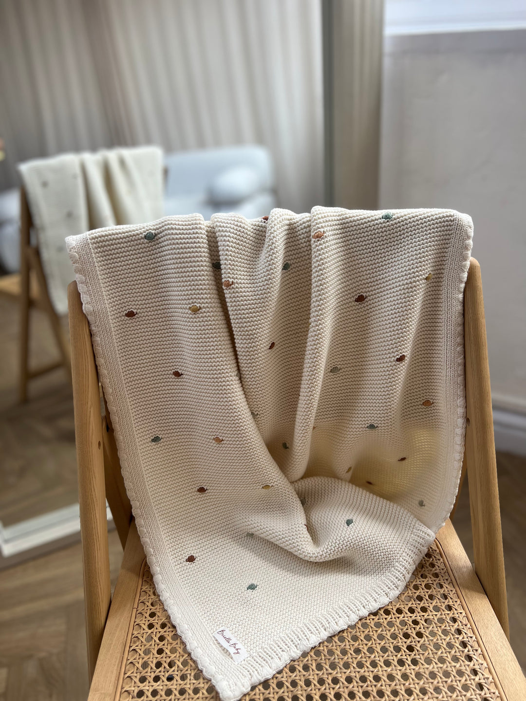 Briella Baby Bobble Knit Blanket