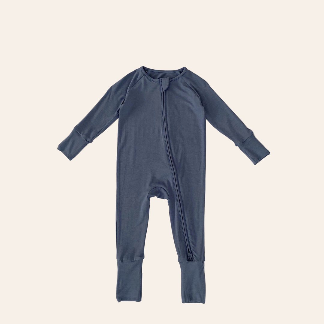 Briella Basics Blue Bamboo Sleepsuit