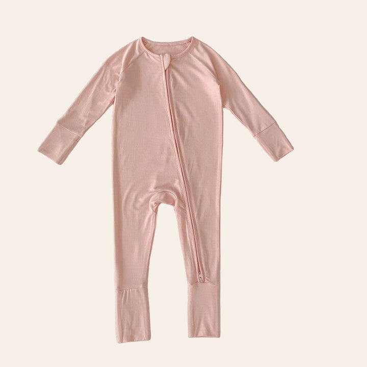 Briella Basics Pink Bamboo Sleepsuit