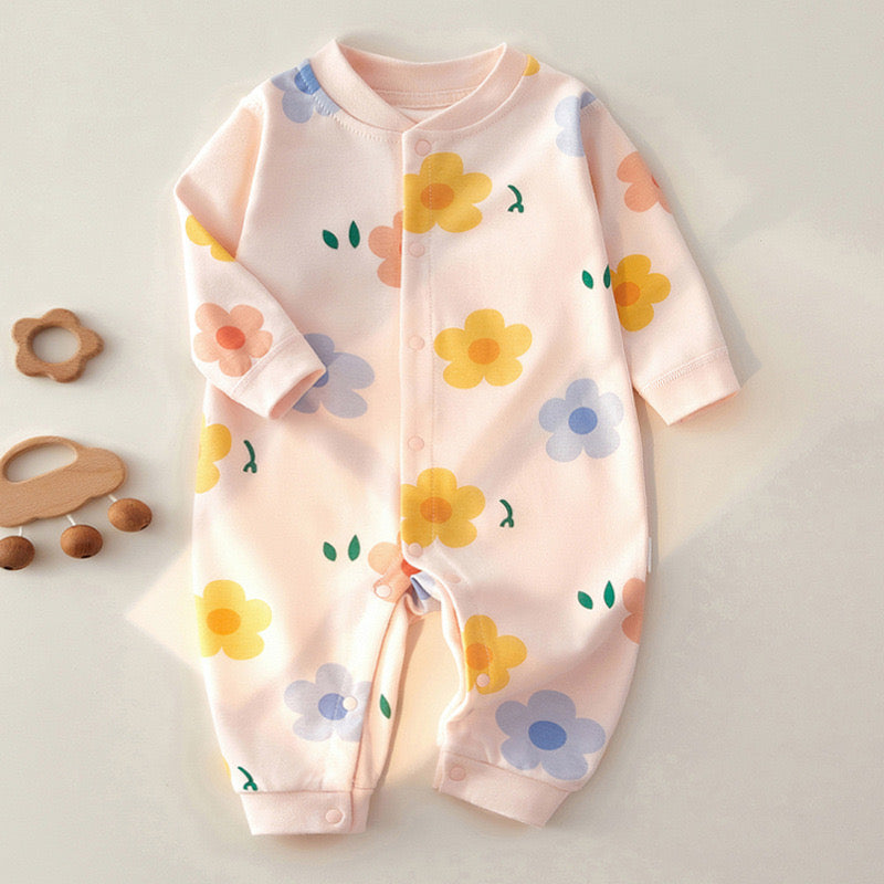 Light Pink Flower Sleepsuit