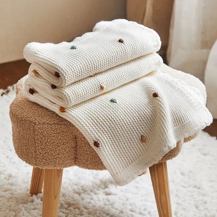 Briella Baby Bobble Knit Blanket